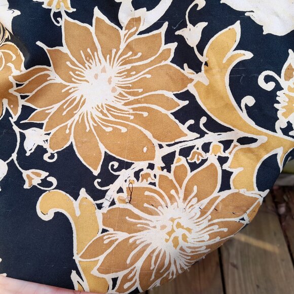 Vintage Hostess Dress by Genet of Tokyo Japan Retro Floral 60s 70s Designer - Picture 7 of 15